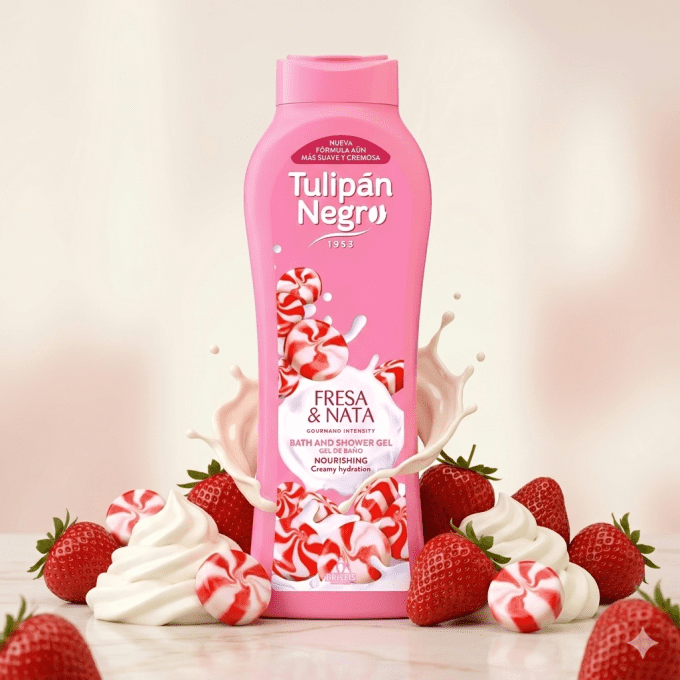 Gel douche - Fraise et crème