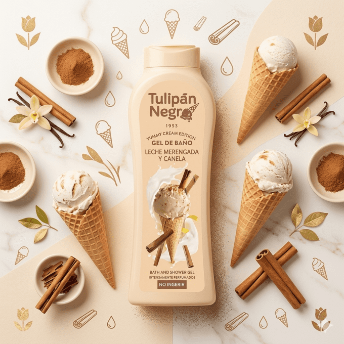 Gel douche - Lait meringue et Cannelle